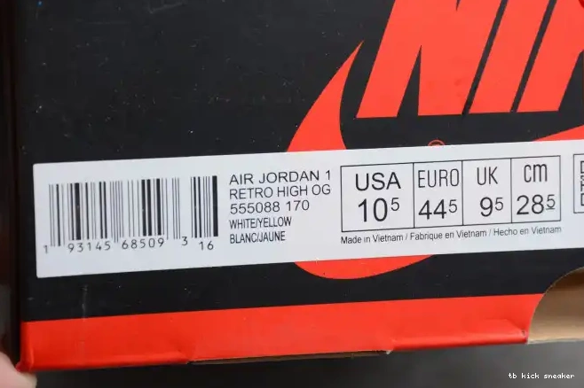 Reps TBK Flight Retro Jordan First OG 555088-170 Air 1 Class High 0327